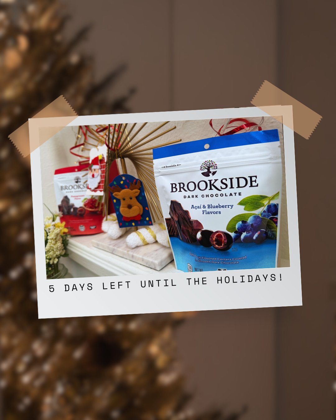 5 Days Until the Holidays polaroid countdown